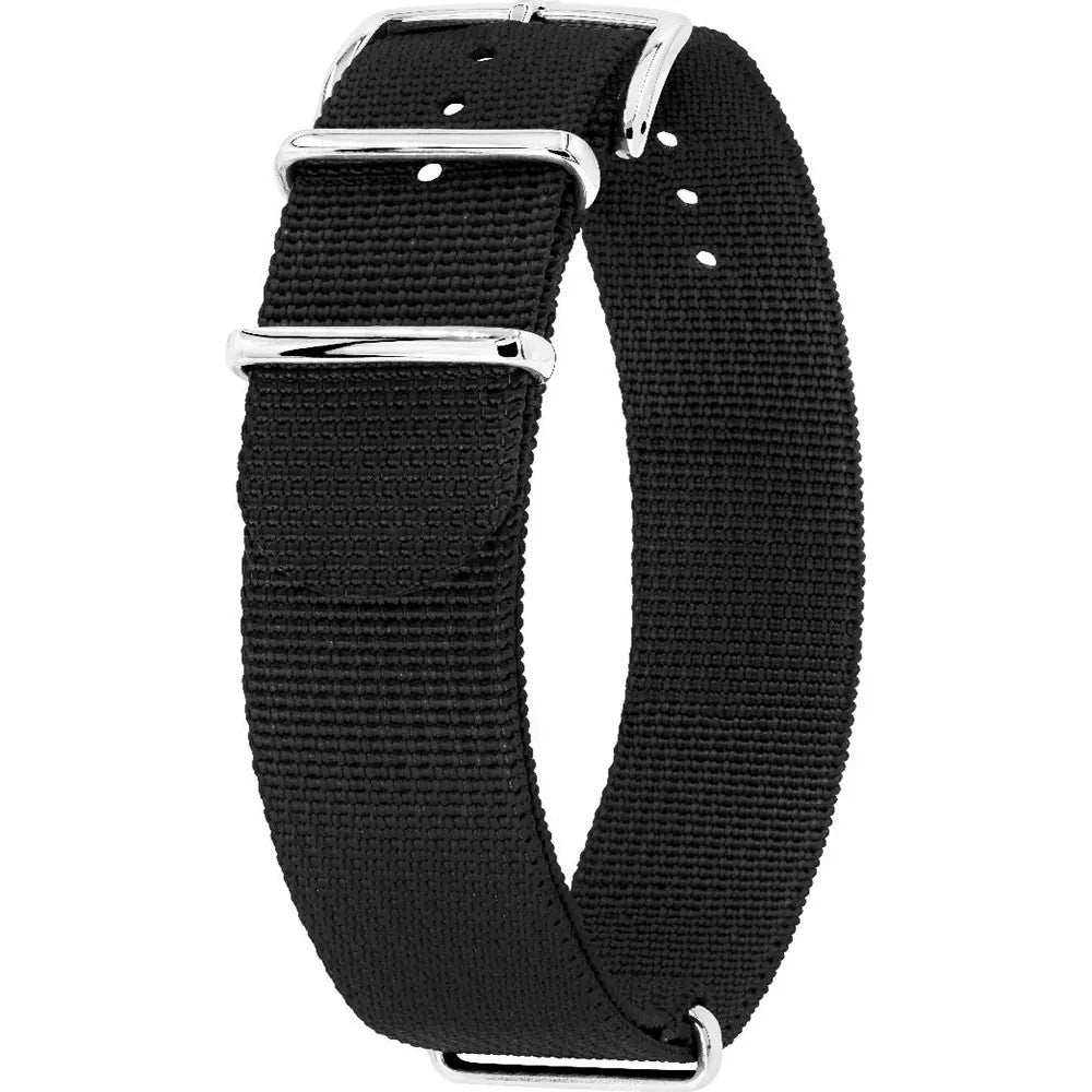 Hirsch RUSH Recycled military Watchband - Black