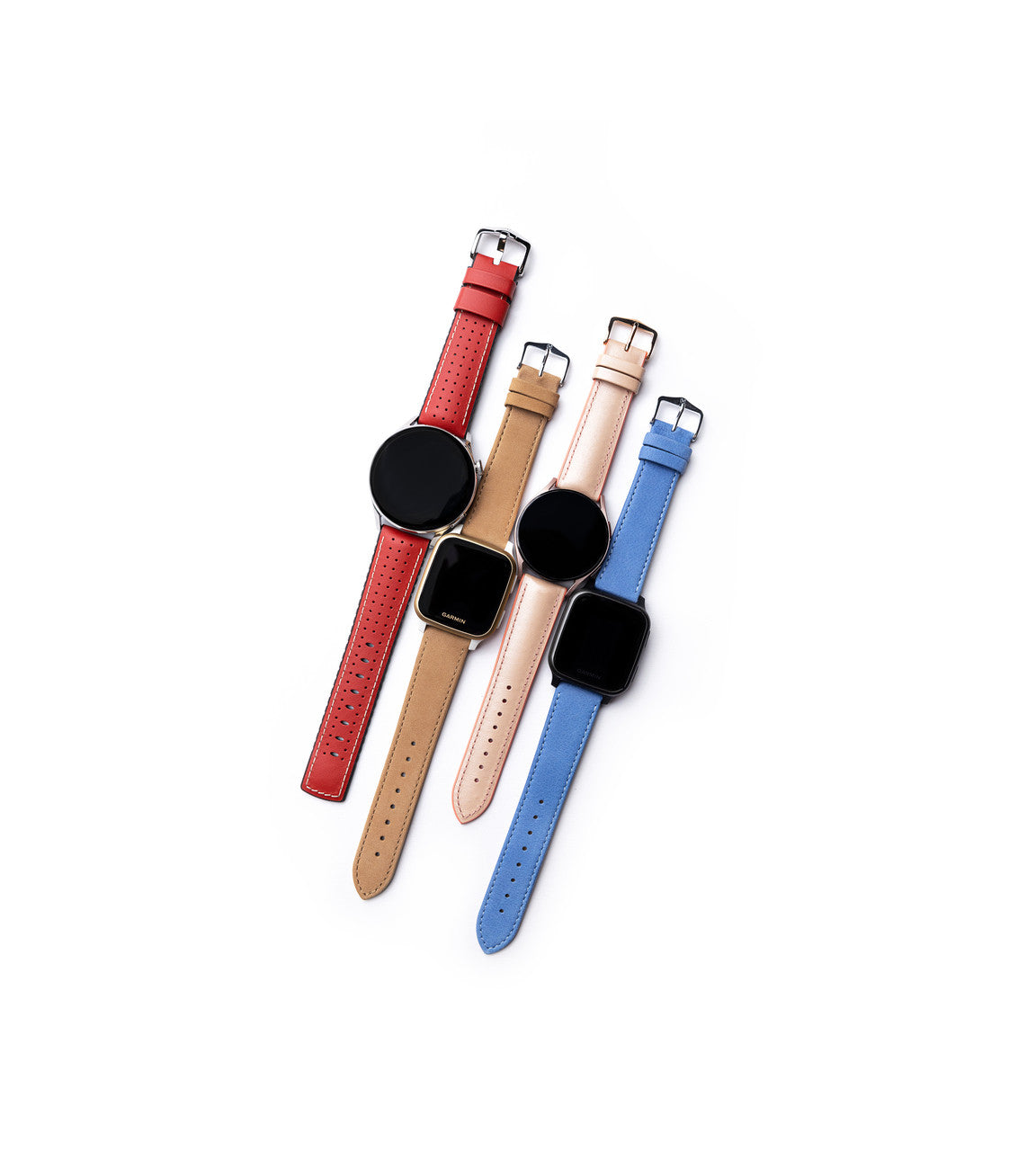 Hirsch TIGER Performance Calfskin Watch Band 75 - Red - view 4