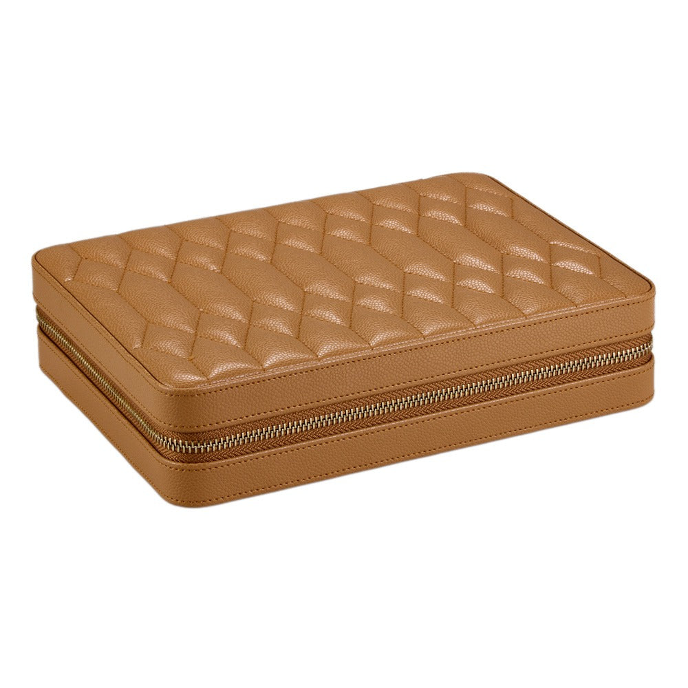 WOLF 1834 Lauren Large Zip Case - Caramel