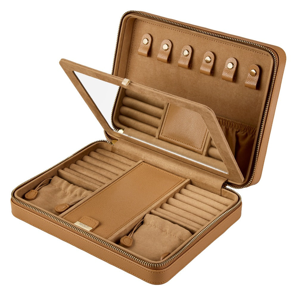 WOLF 1834 Lauren Large Zip Case - Caramel - view 2