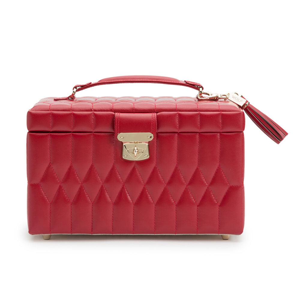 WOLF 1834 Caroline Medium Jewelry Case - Red