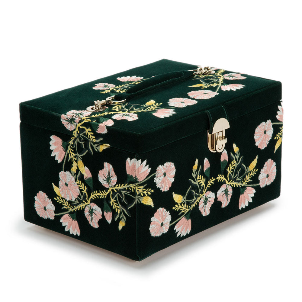 WOLF 1834 Zoe Medium Jewelry Box - Forest Green - view 2