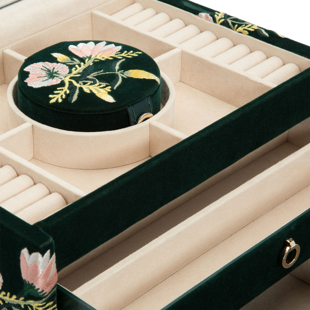 WOLF 1834 Zoe Medium Jewelry Box - Forest Green - view 6