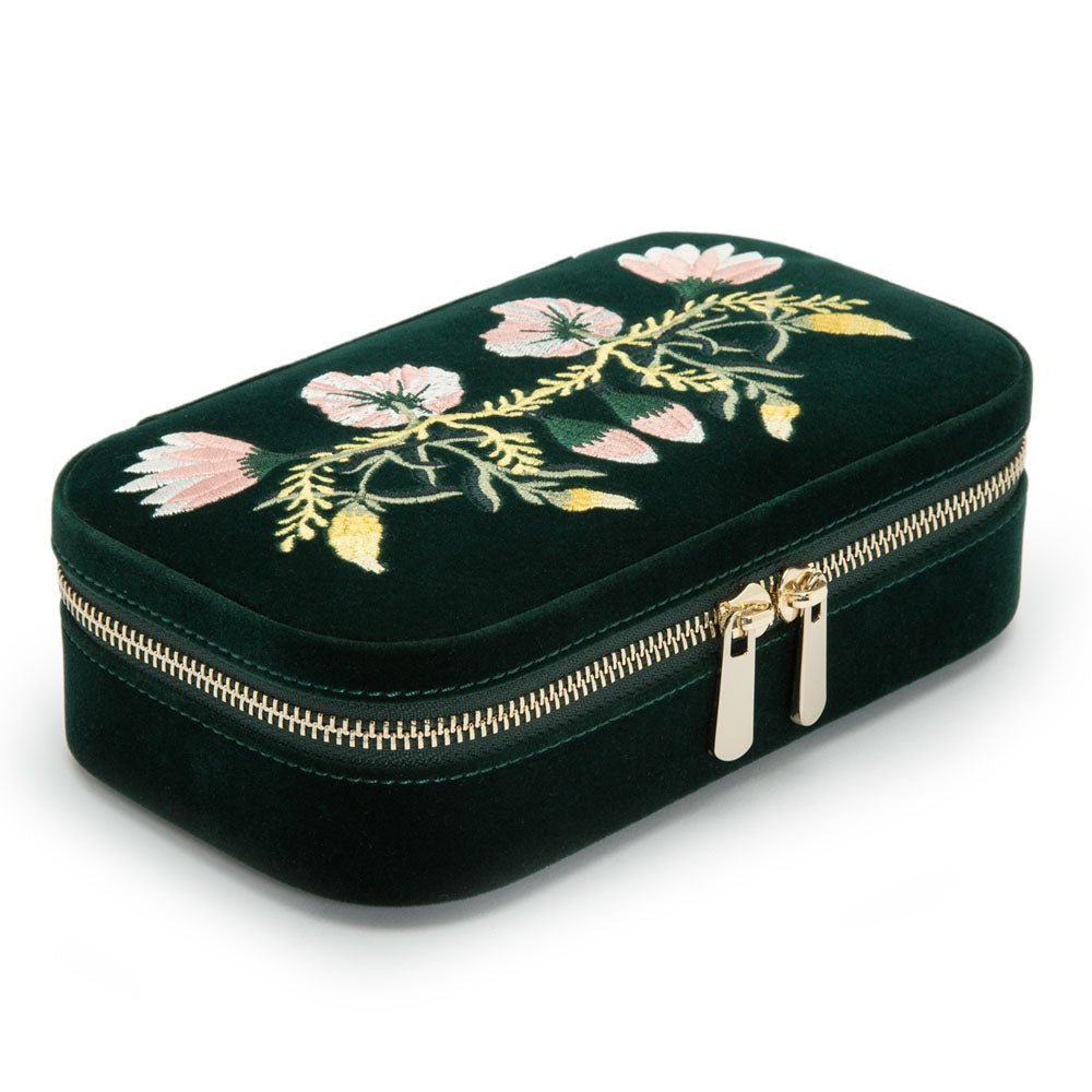 WOLF 1834 Zoe Travel Zip Case - Forest Green - view 3