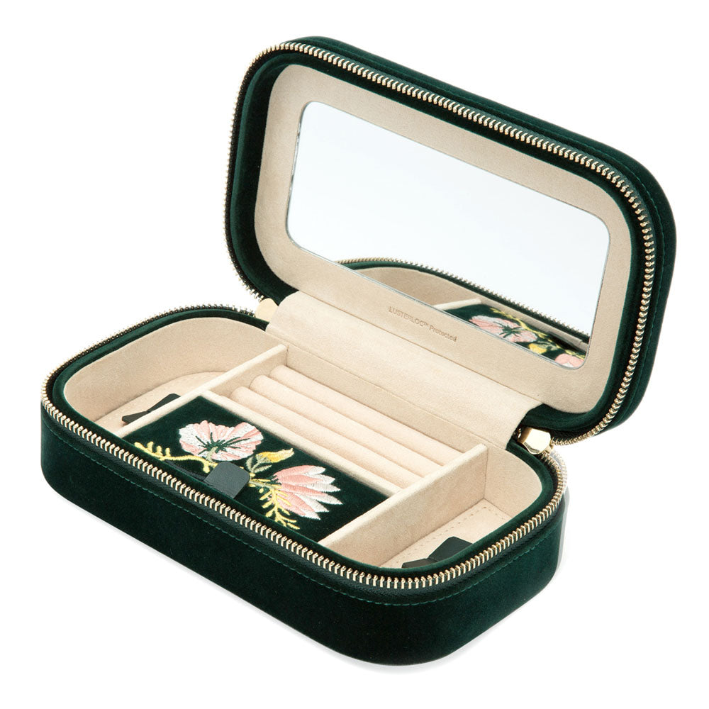 WOLF 1834 Zoe Travel Zip Case - Forest Green - view 5
