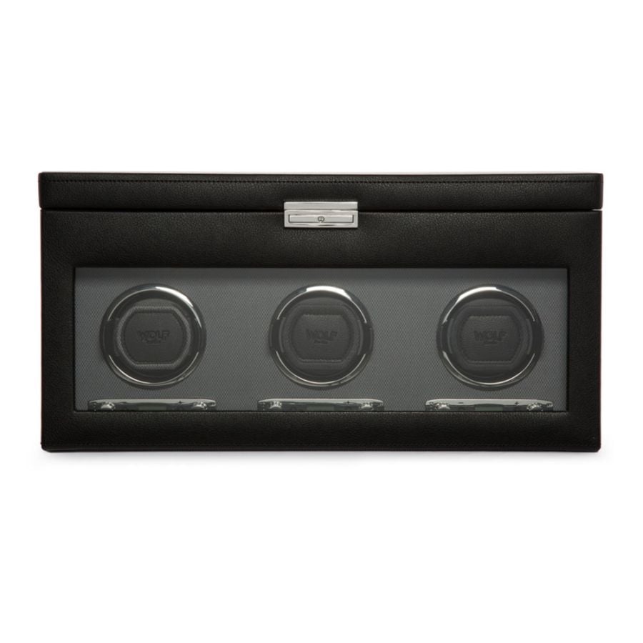 WOLF Triple Watch Winder with Storage