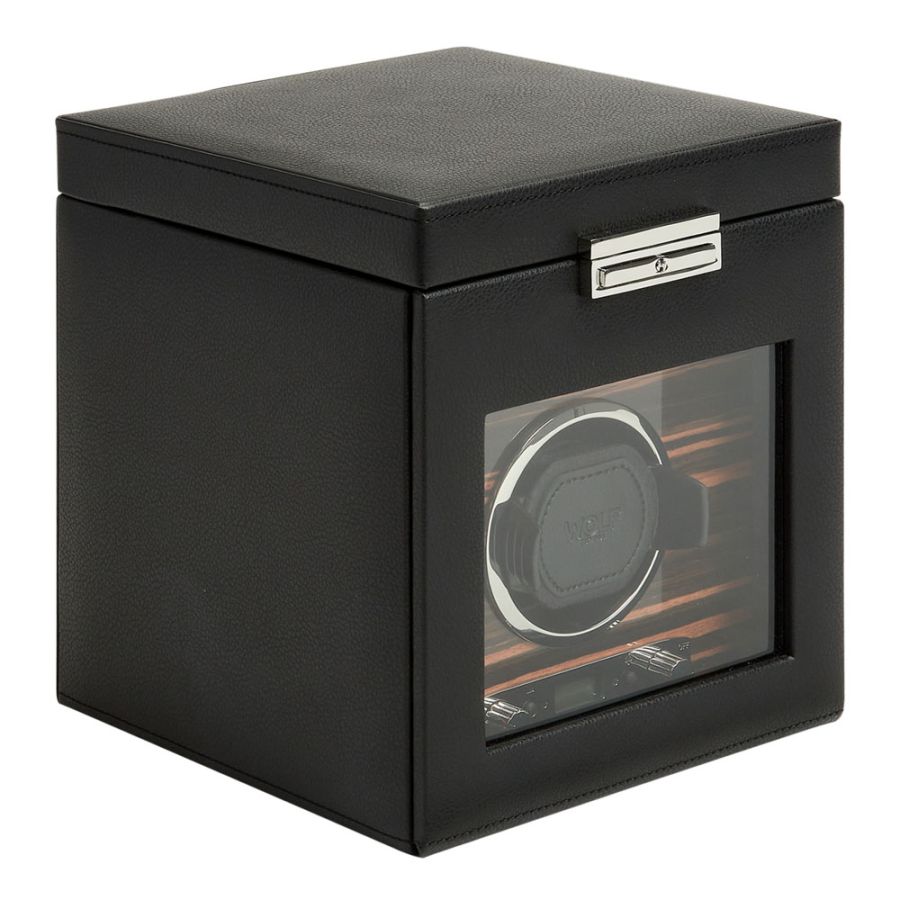 WOLF Roadster Single Watch Winder with Storage