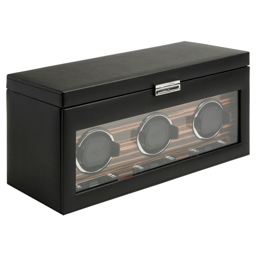 WOLF Roadster Triple Watch Winder with Storage