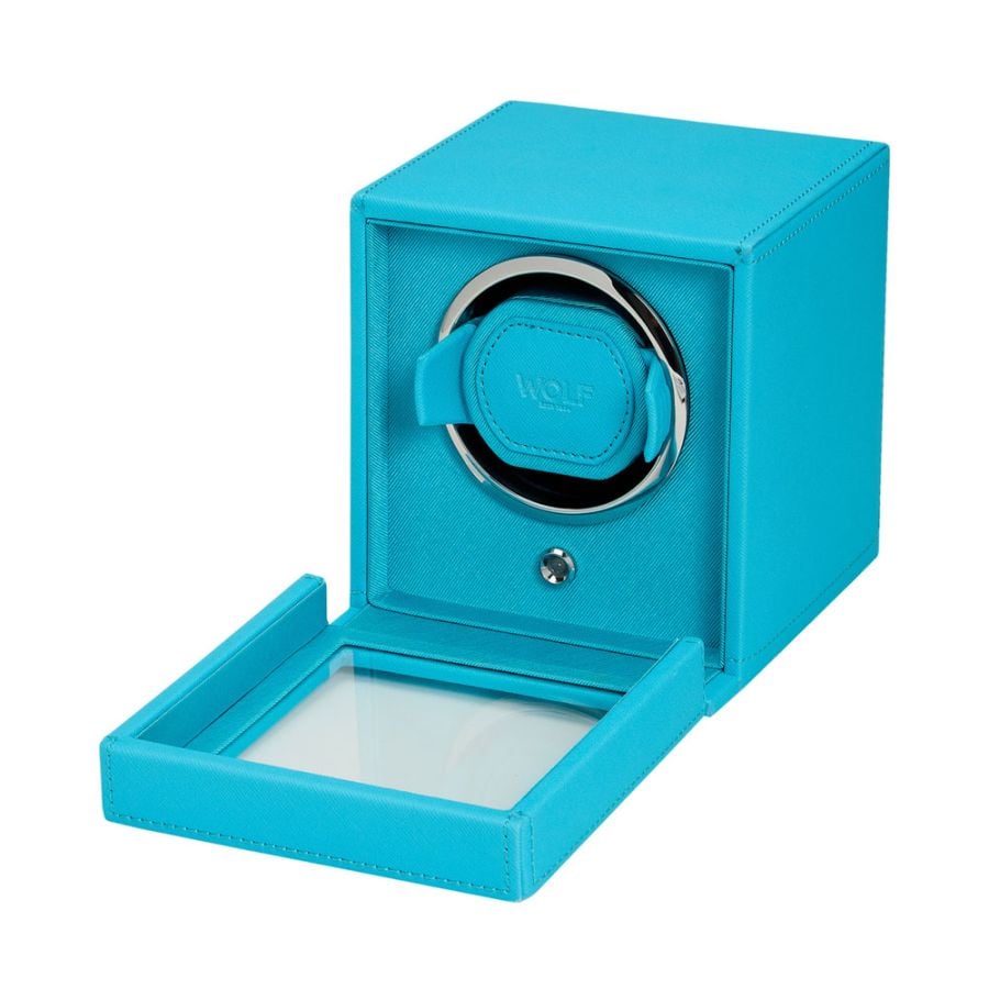 WOLF Cub Single Watch Winder with Cover