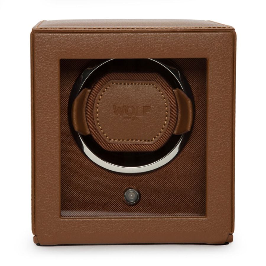 WOLF Cub Single Watch Winder with Cover