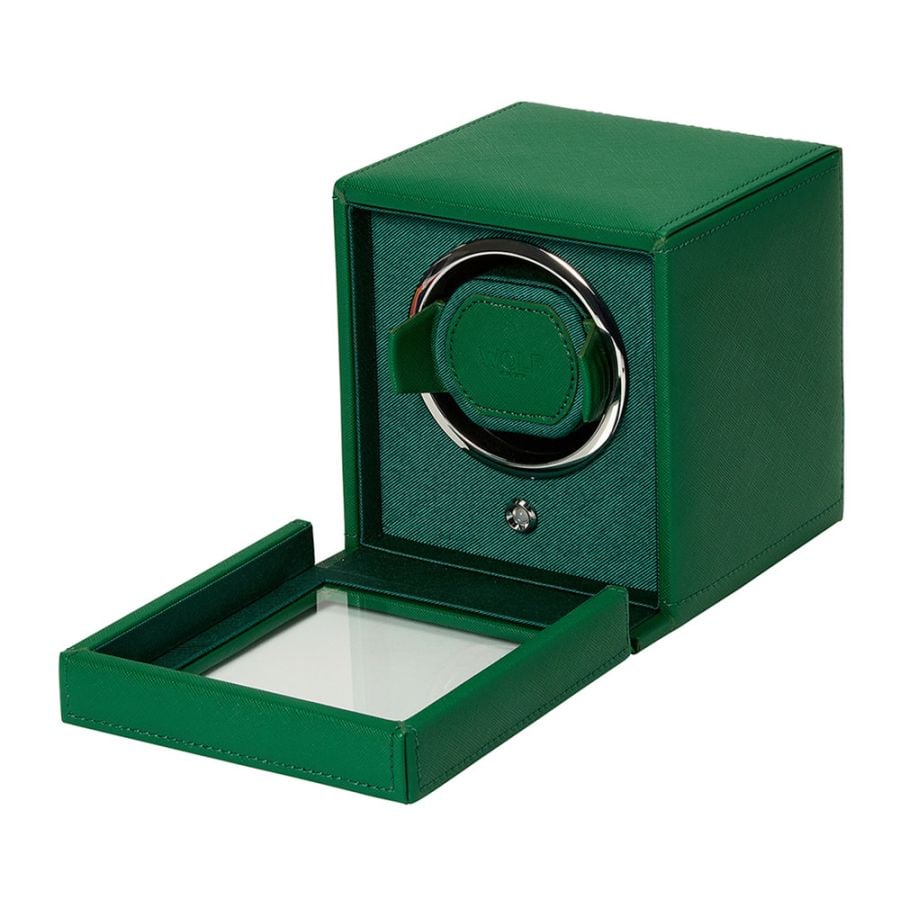 WOLF Cub Single Watch Winder with Cover