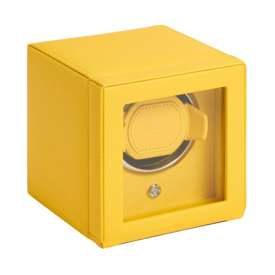 WOLF Cub Single Watch Winder with Cover