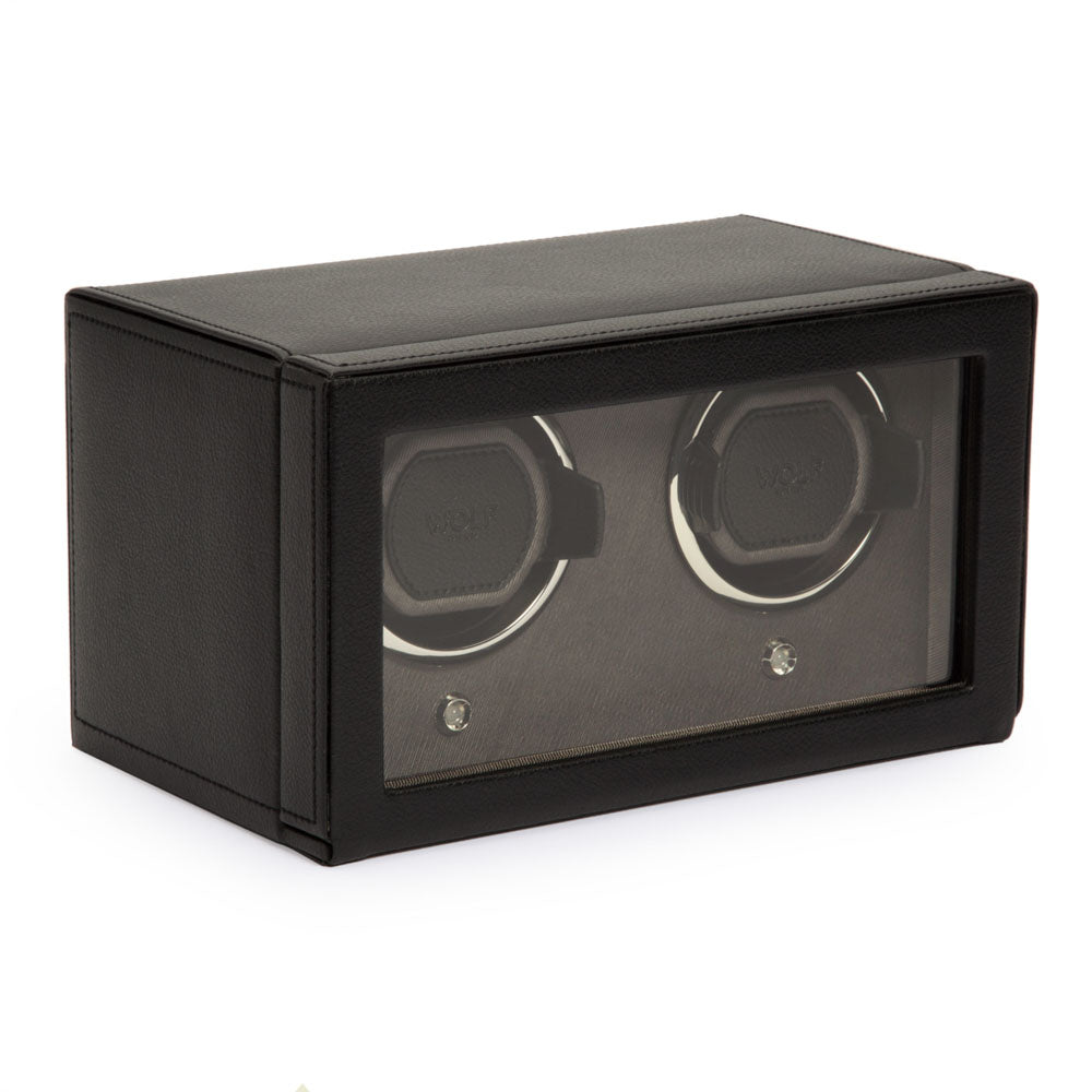 WOLF 1834 Cub Double Watch Winder with Cover - Black - view 3