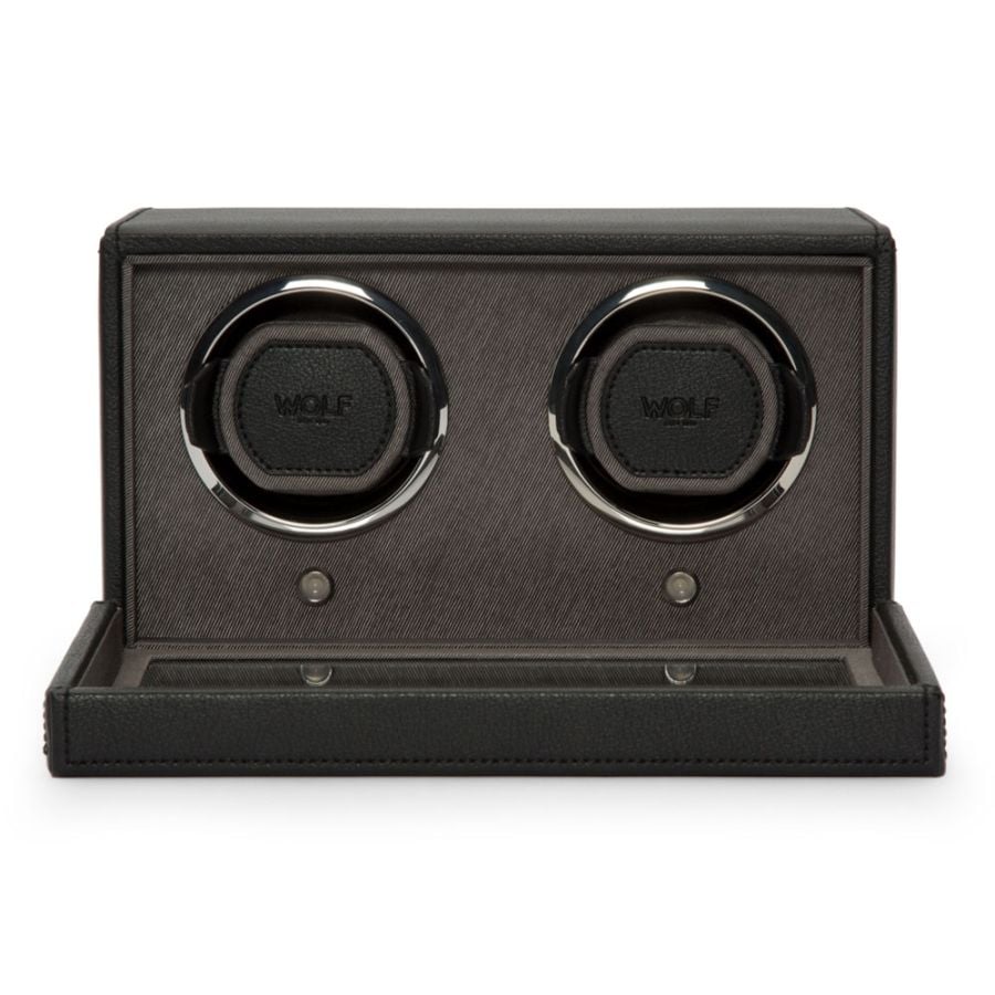 WOLF Cub Double Watch Winder with Cover