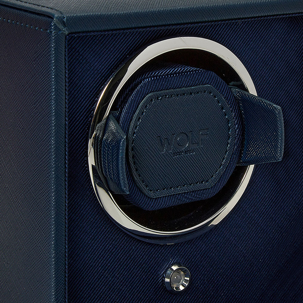 WOLF 1834 Cub Double Watch Winder with Cover - Navy - view 5