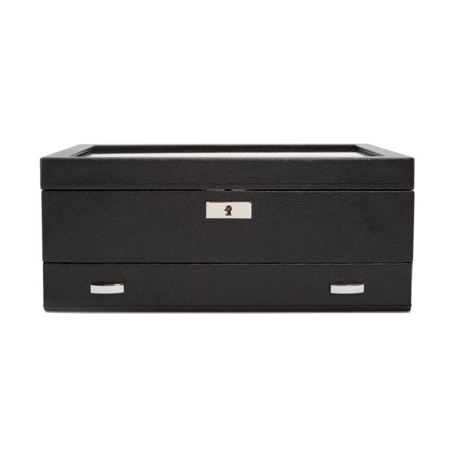 WOLF 10 Piece Watch Box with Drawer