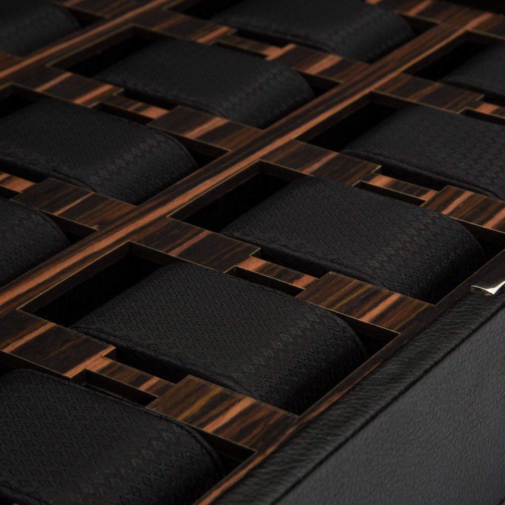 WOLF 1834 Roadster 15 Piece Watch Box - Black - view 4