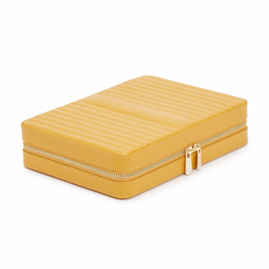 WOLF Maria Large Zip Case - Mustard