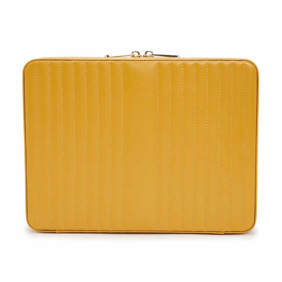 WOLF Maria Large Zip Case - Mustard