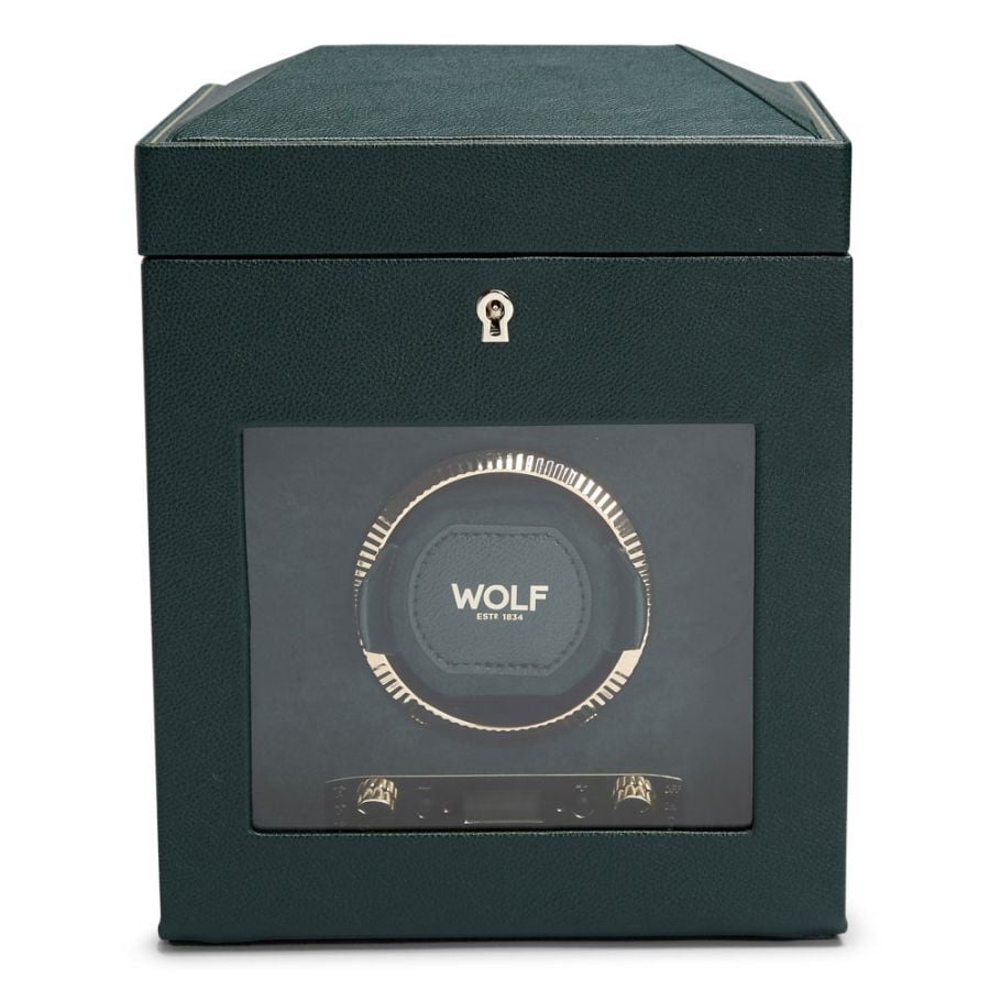 WOLF British Racing Single Watch Winder with Storage