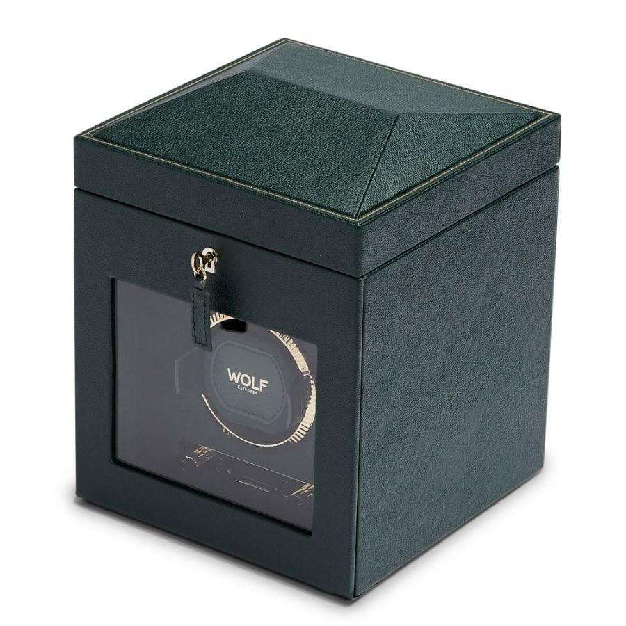 WOLF British Racing Single Watch Winder with Storage