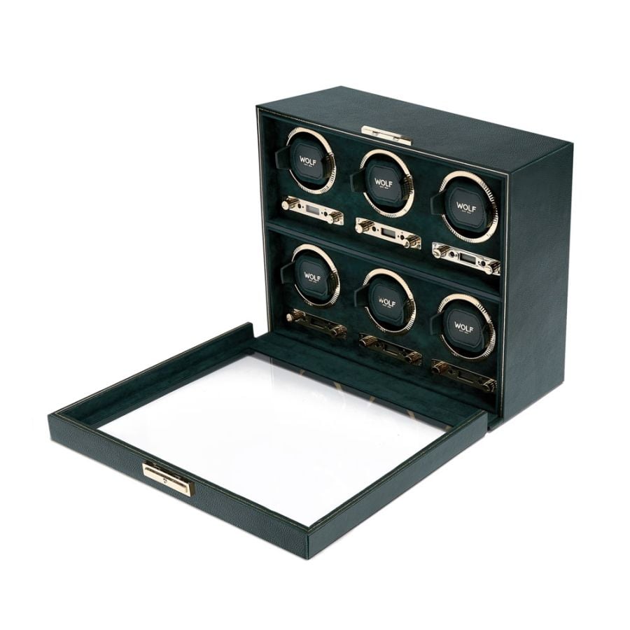 WOLF British Racing 6 Piece Watch Winder