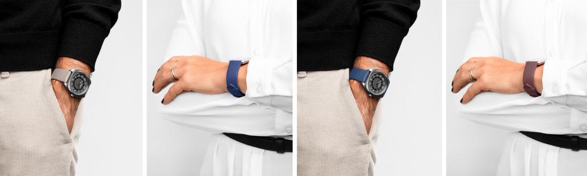 Watch straps on watches