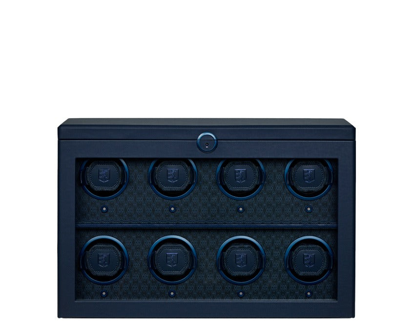 WOLF 1834 Earth 8 Piece Watch Winder - Midnight Blue - view 5