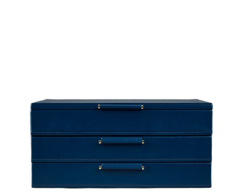 WOLF 1834 WOLF x Fiona Howard Sophia Jewelry Box with Drawers - Indigo Fruit Botanical - view 5