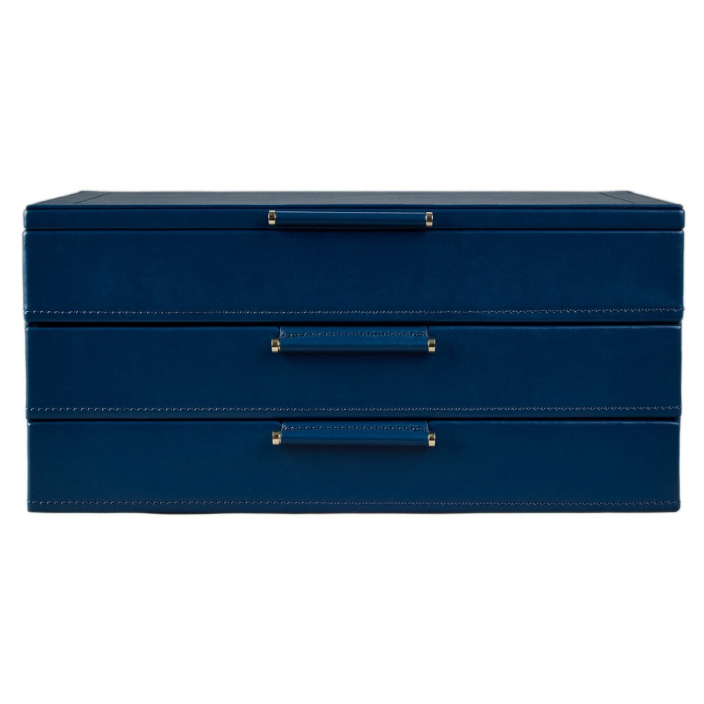 WOLF 1834 WOLF x Fiona Howard Sophia Jewelry Box with Drawers - Indigo Fruit Botanical - view 6