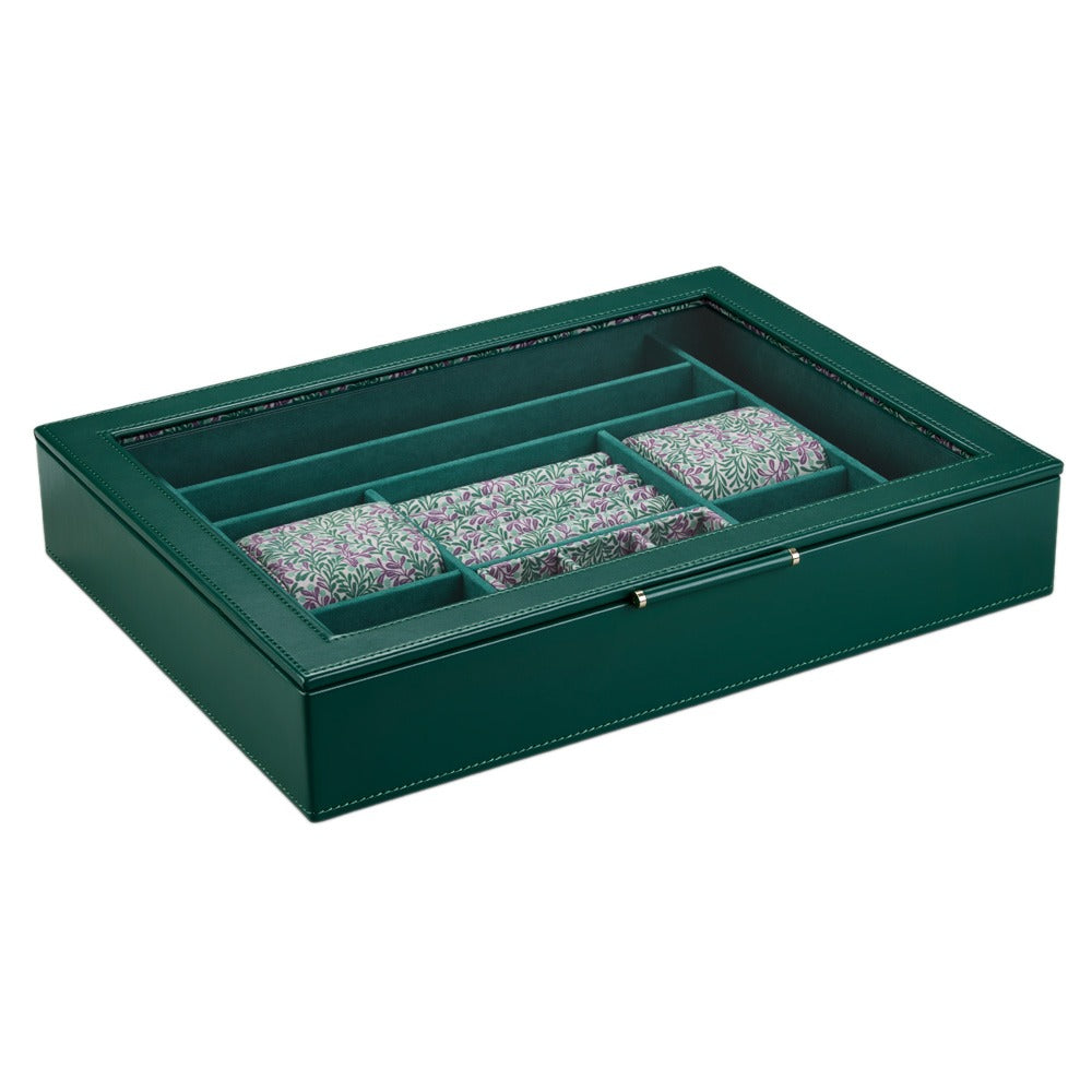WOLF 1834 WOLF x Fiona Howard Sophia Jewelry Box with Window - Forest Green Fruit Botanical - view 5