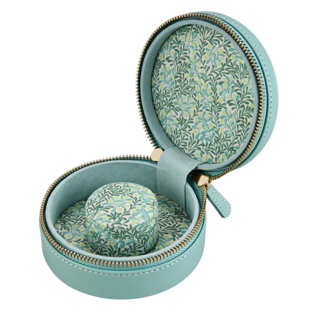 WOLF 1834 WOLF x Fiona Howard Sophia Round Zip Case - Jade Fruit Botanical