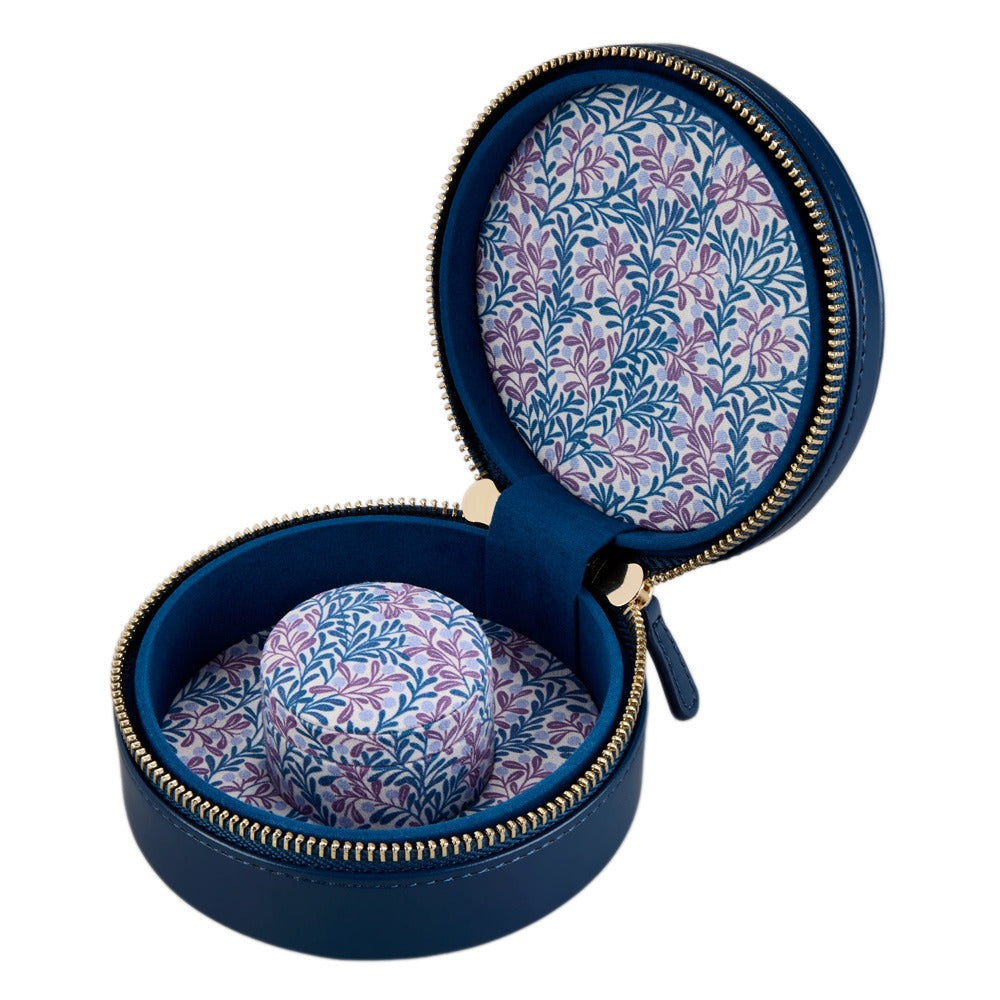 WOLF 1834 WOLF x Fiona Howard Sophia Round Zip Case - Indigo Fruit Botanical