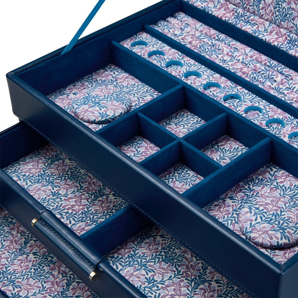 WOLF 1834 WOLF x Fiona Howard Sophia Jewelry Box with Drawers - Indigo Fruit Botanical - view 3