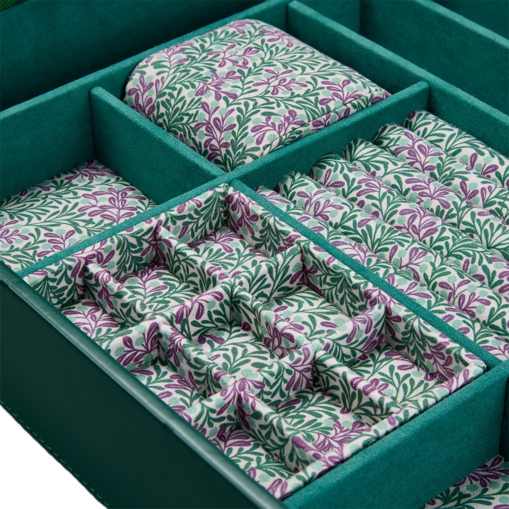 WOLF 1834 WOLF x Fiona Howard Sophia Jewelry Box with Window - Forest Green Fruit Botanical - view 4