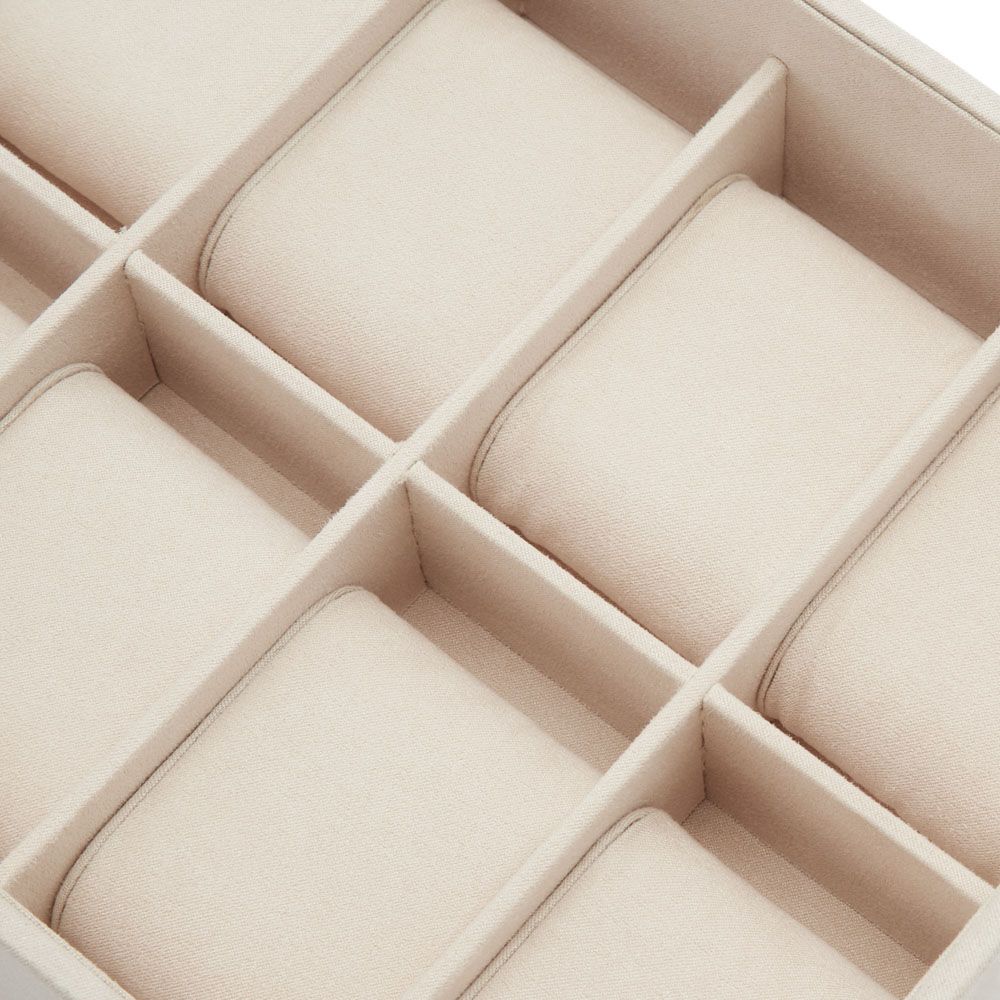 WOLF Vault 12-Watch Tray Insert — Beige — detail view