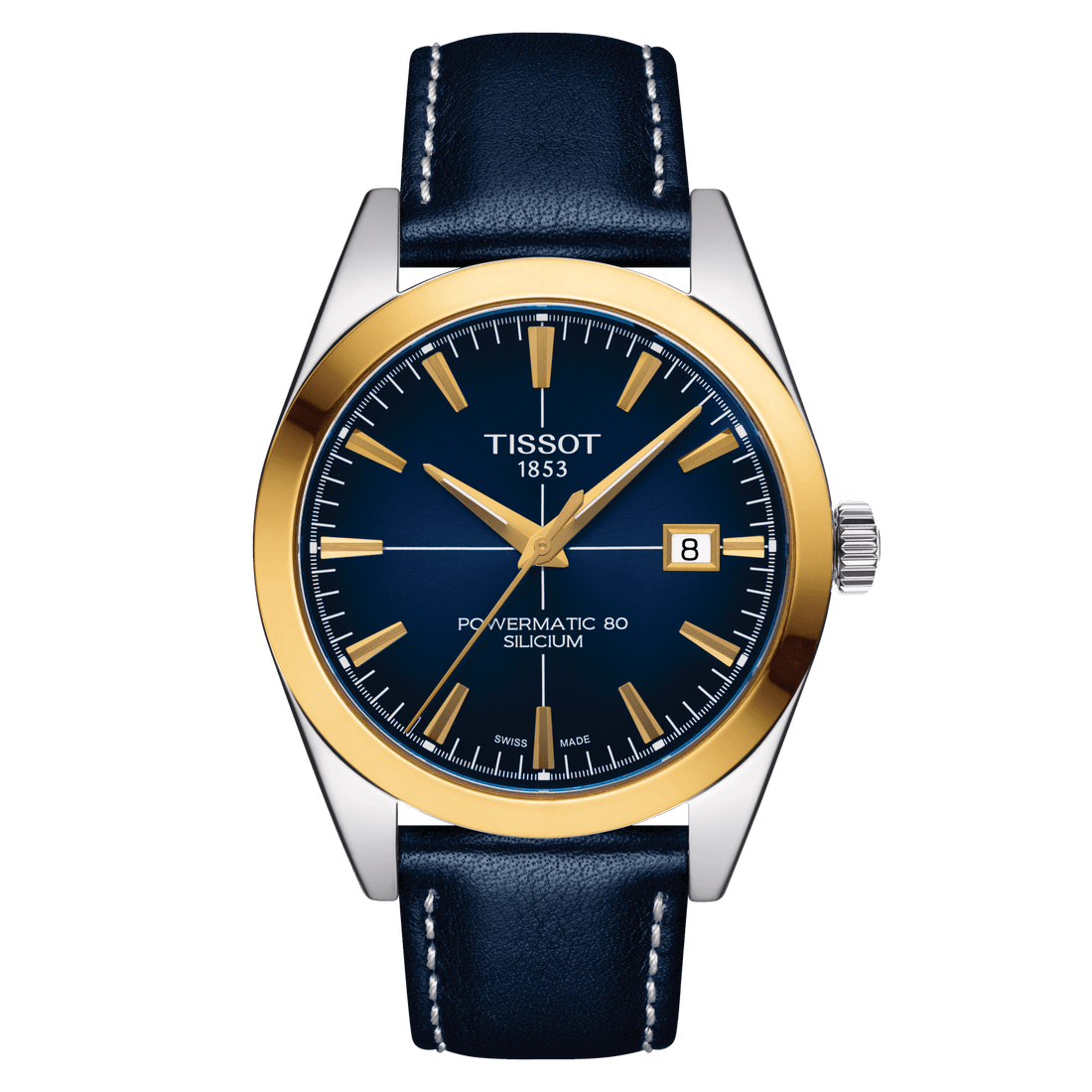 Tissot Gentleman Powermatic 80 Silicium Solid 18K Gold Bezel