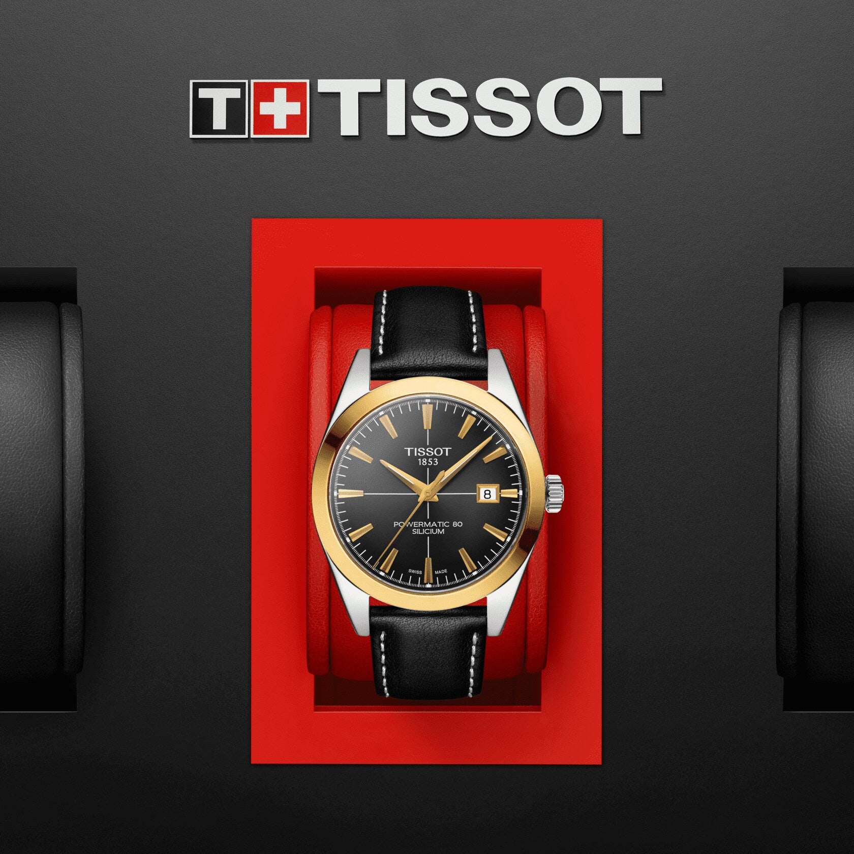 Tissot Gentleman Powermatic 80 Silicium Solid 18K Gold Bezel