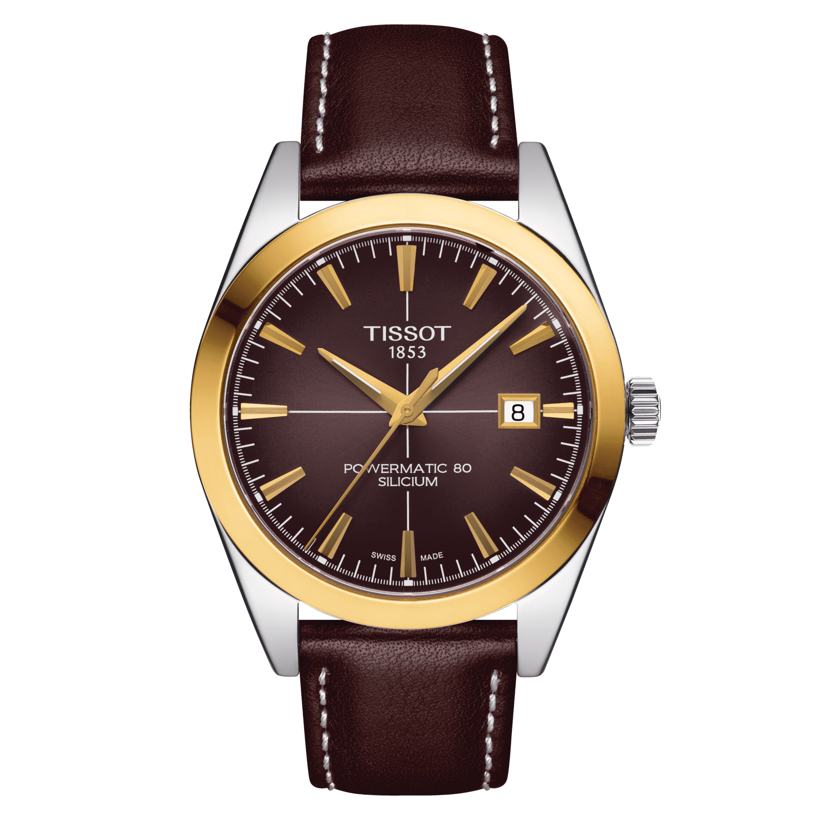 Tissot Gentleman Powermatic 80 Silicium Solid 18K Gold Bezel