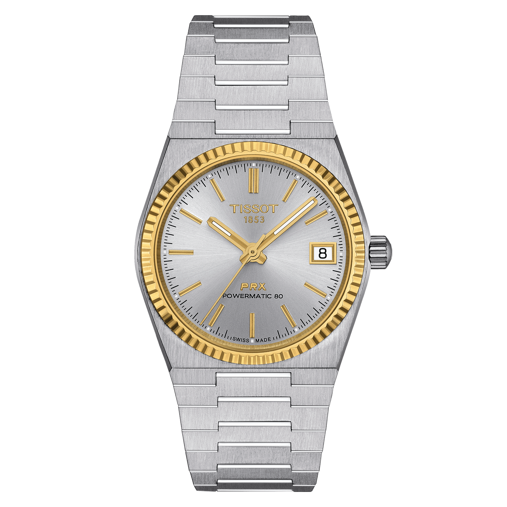 Tissot PRX Powermatic 80 35mm Steel and 18K Gold Bezel