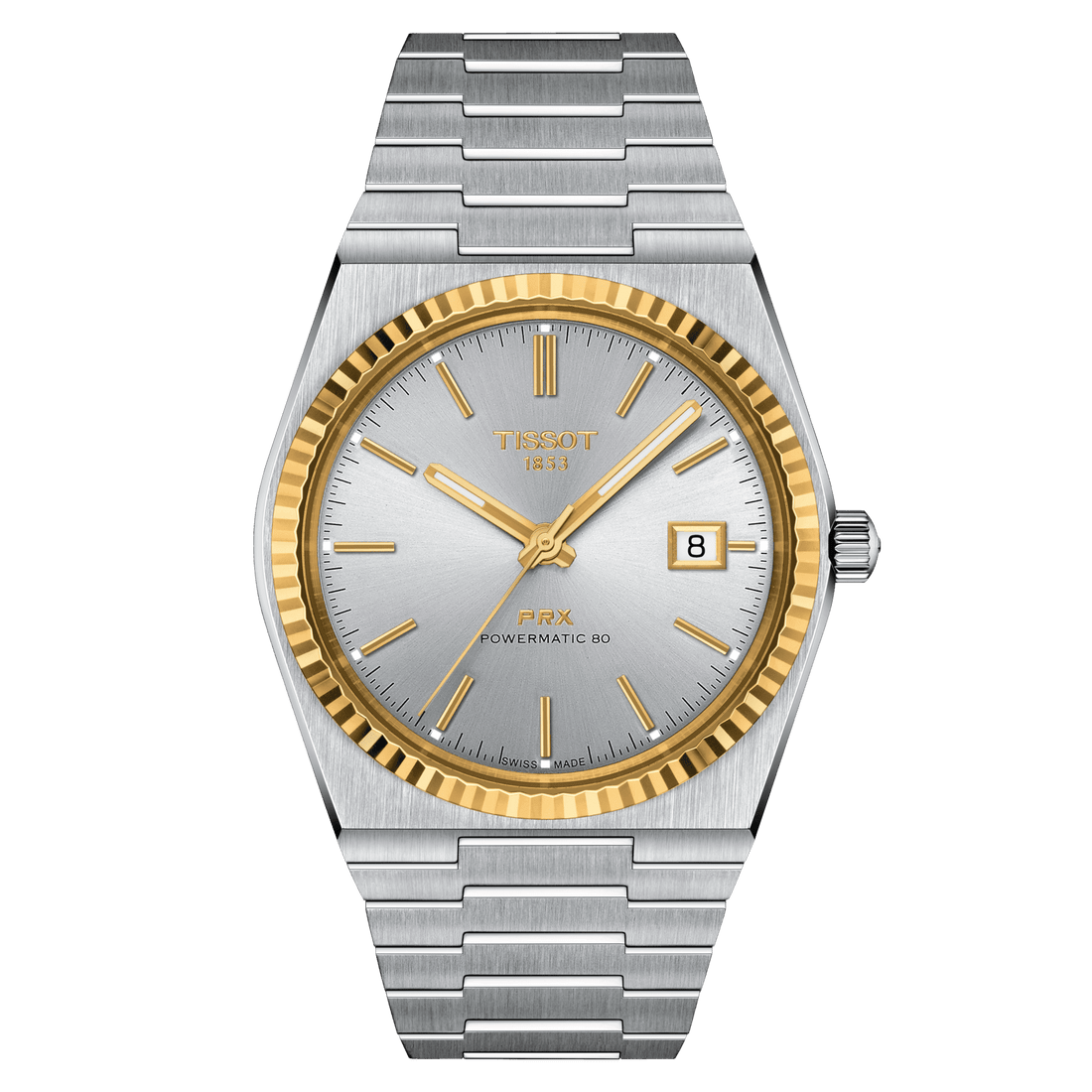 Tissot PRX Powermatic 80 Steel and 18K Gold Bezel