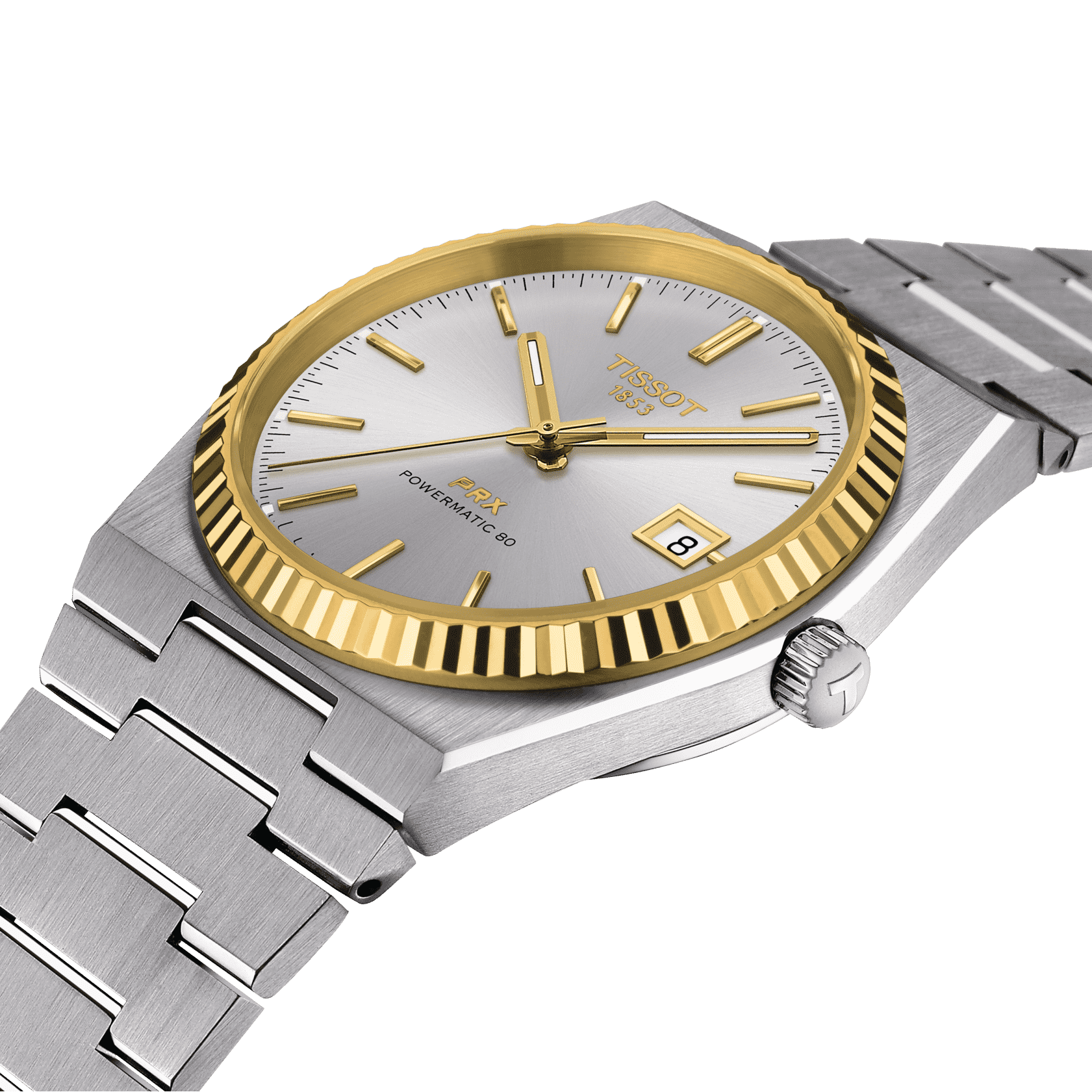 Tissot PRX Powermatic 80 Steel and 18K Gold Bezel