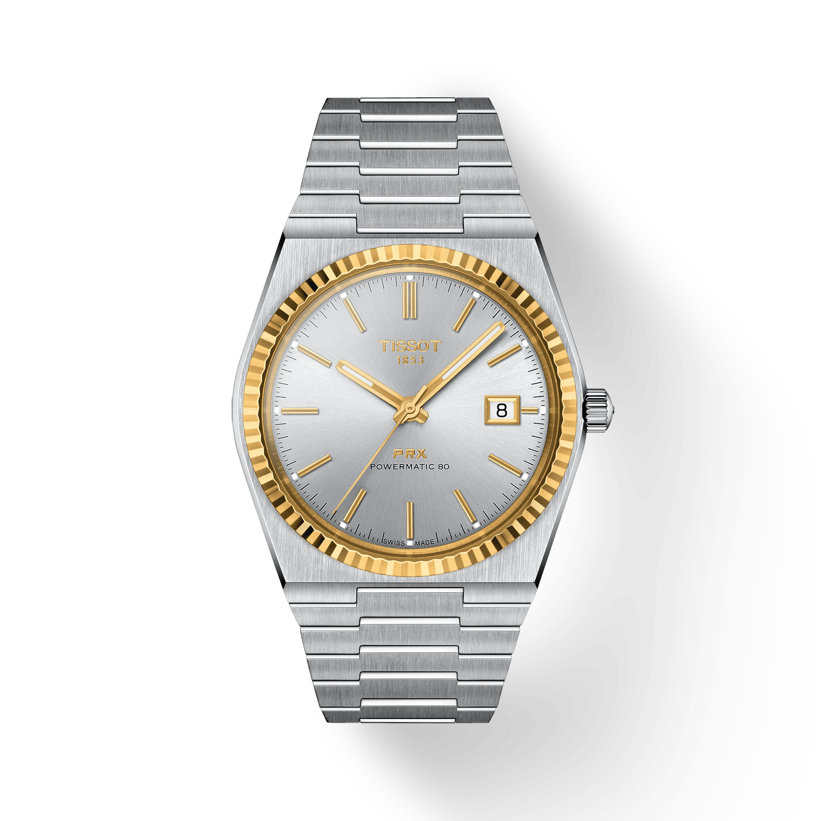 Tissot PRX Powermatic 80 Steel and 18K Gold Bezel