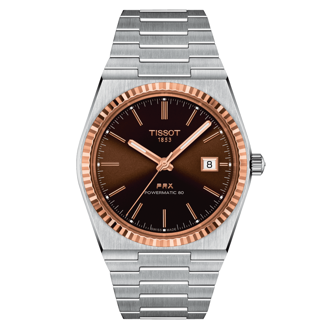 Tissot PRX Powermatic 80 Steel &amp; 18K Gold Bezel